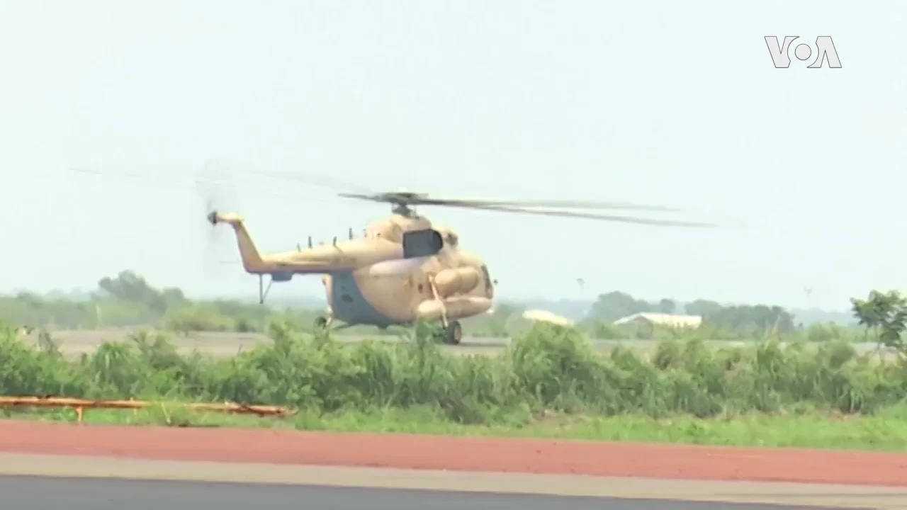 Mil Mi-8 helicopter of the Malian Air Force at Bamako Air Base, 9 August 2022
