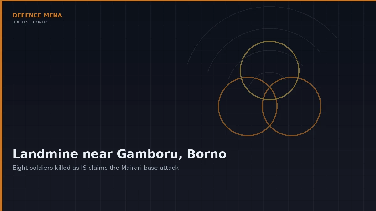 Landmine Kills Eight Nigerian Soldiers Near Gamboru as Islamic State Claims Mairari Base Attack