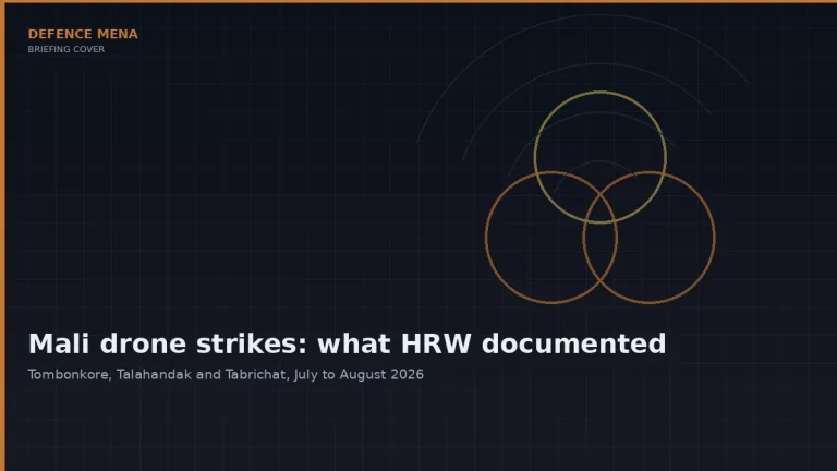 HRW Links Mali Army Drone Strikes to Civilian Deaths and Finds Shahed-Type Debris at a Kidal Health Centre