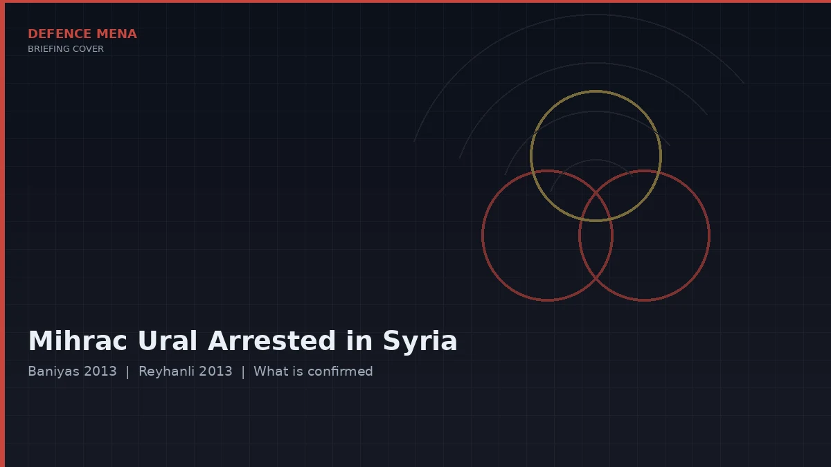 Syria Arrests Mihrac Ural, Suspect in Baniyas Massacres and Türkiye’s Reyhanlı Bombings: What Is Confirmed