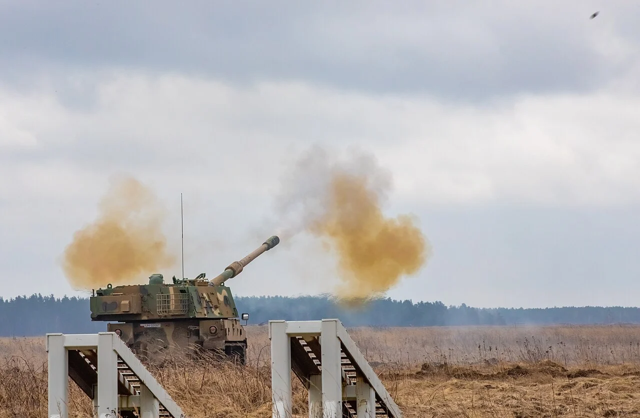 K9 Thunder self-propelled howitzer, the system Egypt licence-builds as the K9A1 EGY