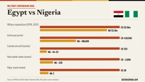 Where Egypt and Nigeria’s Militaries Differ Most