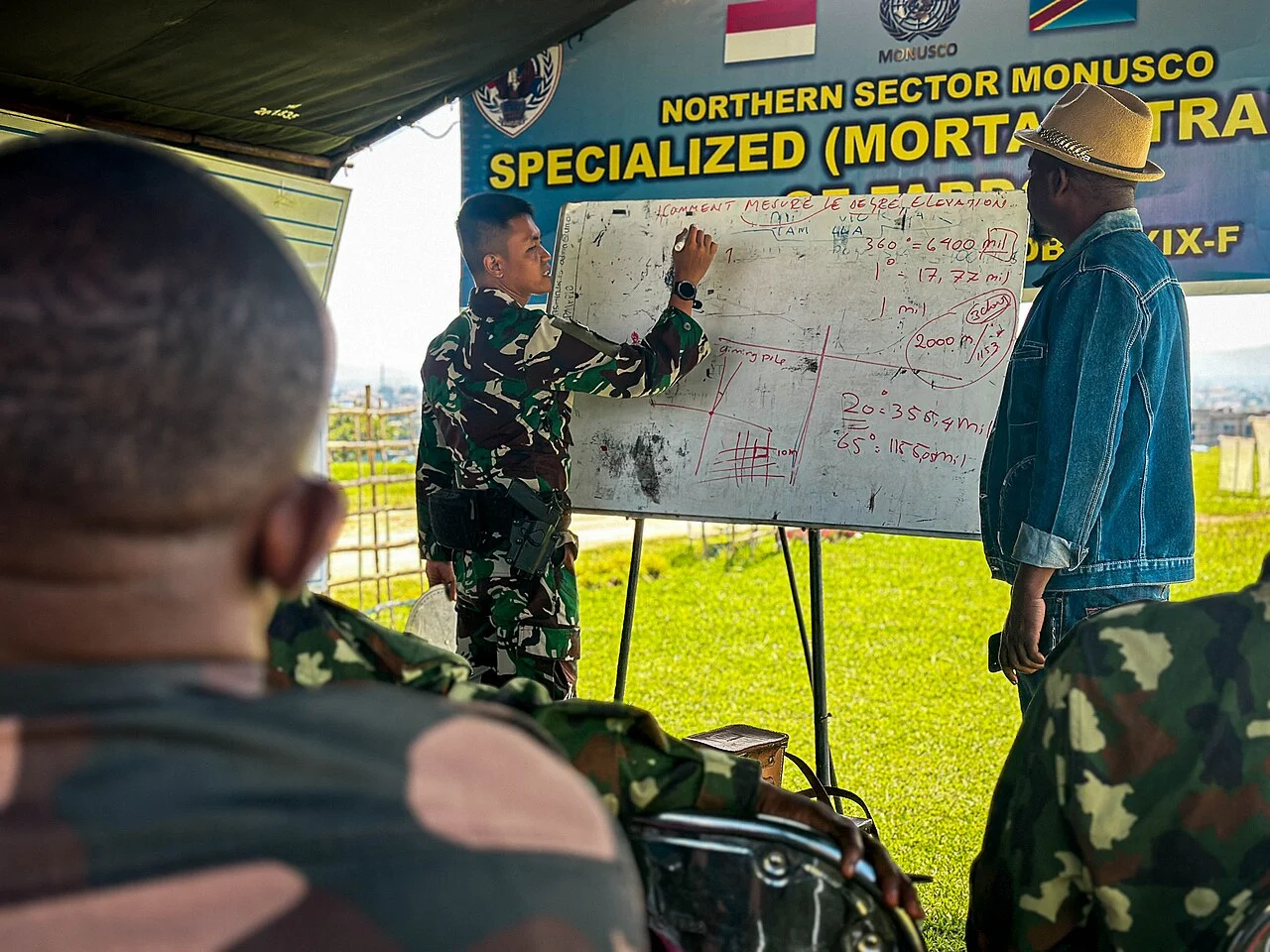 MONUSCO Indonesian contingent trains FARDC soldiers on drones, GPS and telecommunications in Ituri, October 2025
