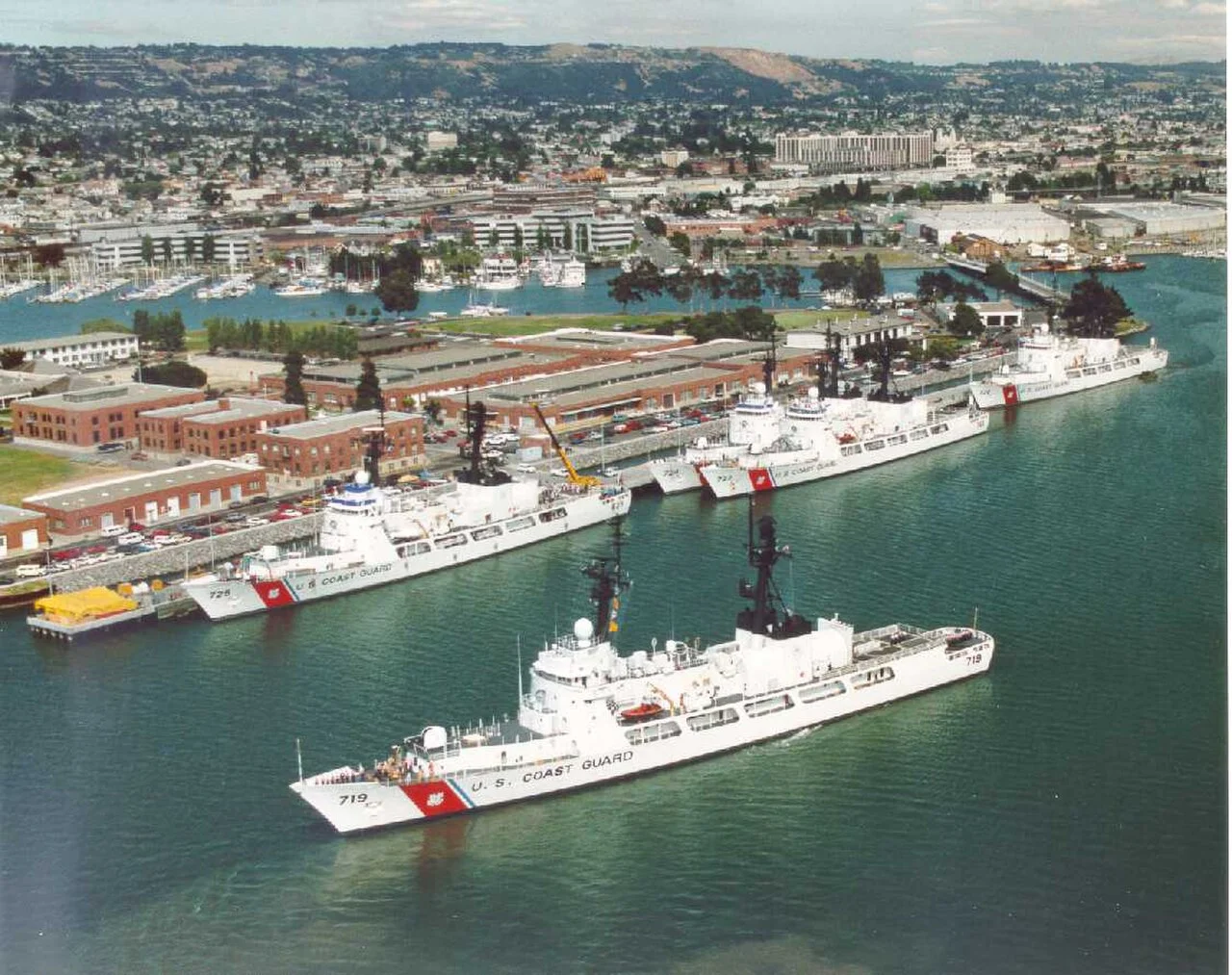 Group of US Coast Guard Hamilton-class cutters, the class transferred to Nigeria as NNS Thunder