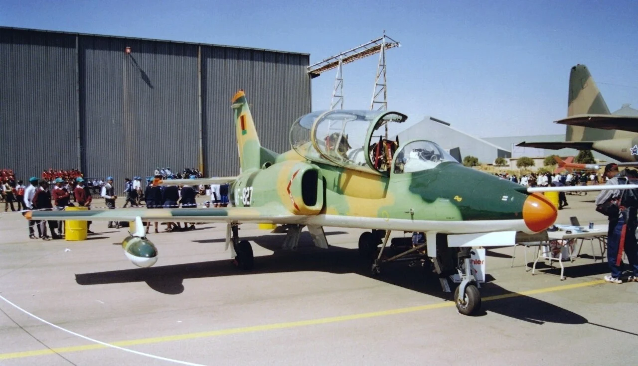 Hongdu K-8 Karakorum jet trainer of the Zambian Air Force