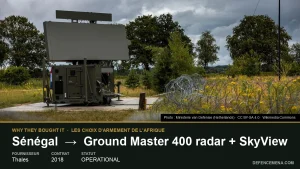Pourquoi le Sénégal a-t-il acheté le radar Ground Master 400 ?