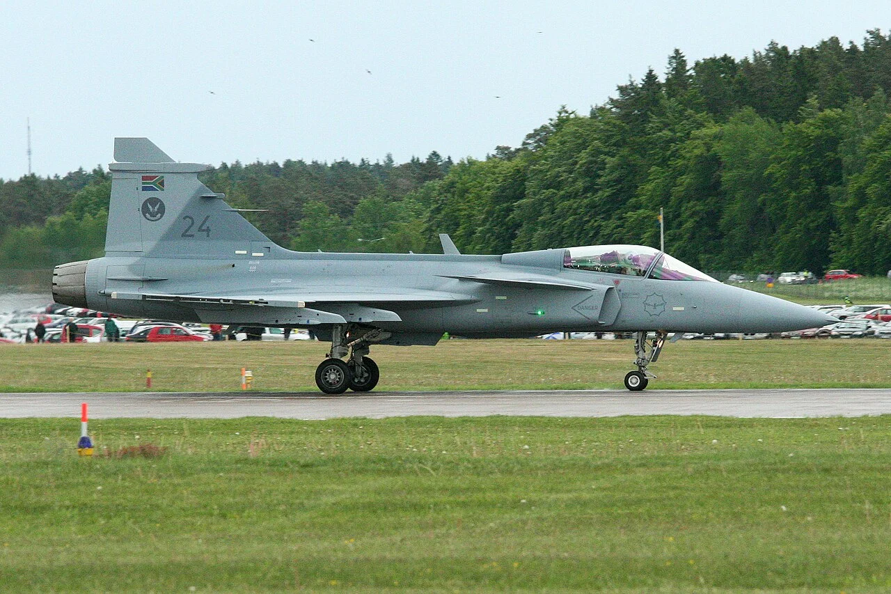 South African Air Force Saab Gripen C fighter 3924, the aircraft that replaced the Cheetah