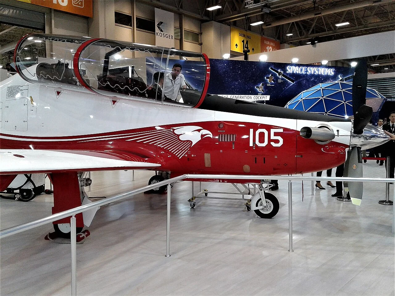 TAI Hurkus light attack and trainer aircraft on the ground