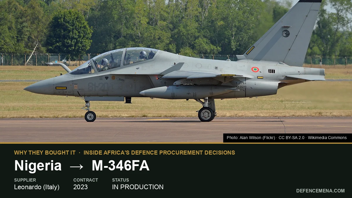 Why Did Nigeria Buy the M-346FA?