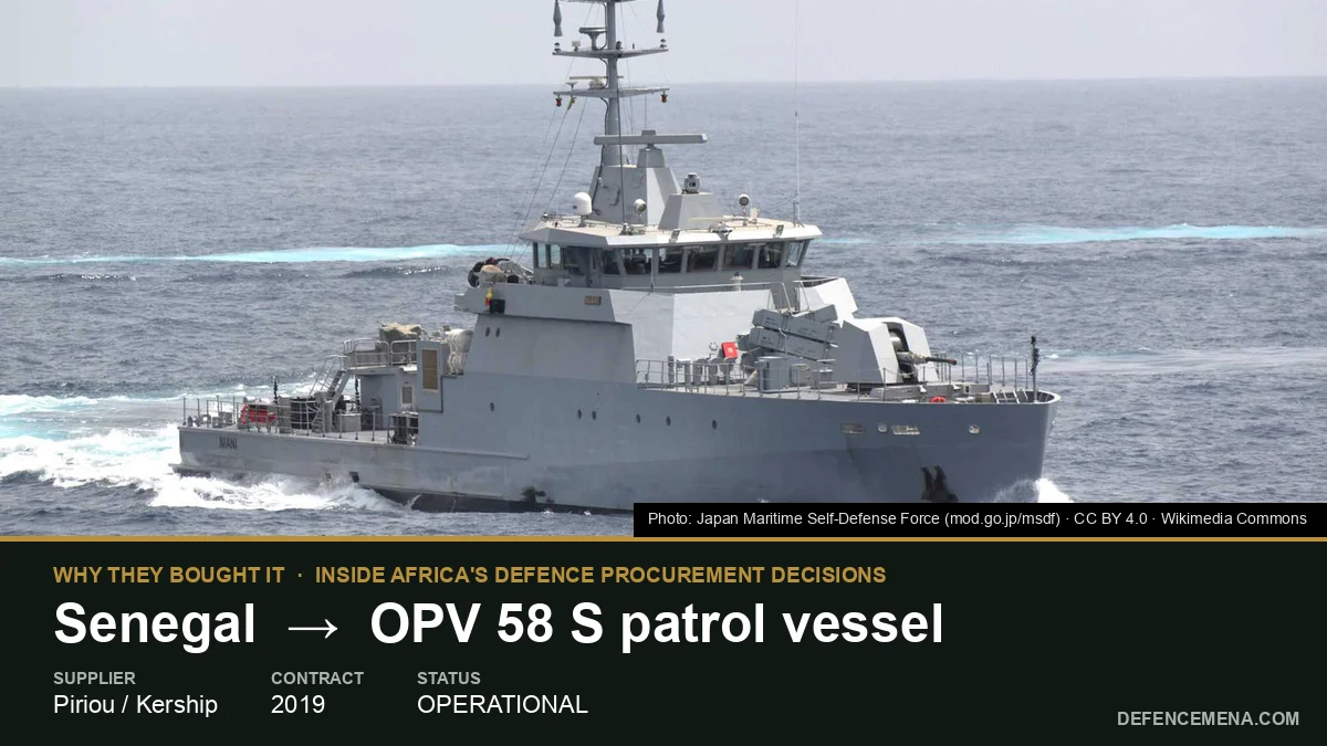 Why Did Senegal Buy the OPV 58 S?